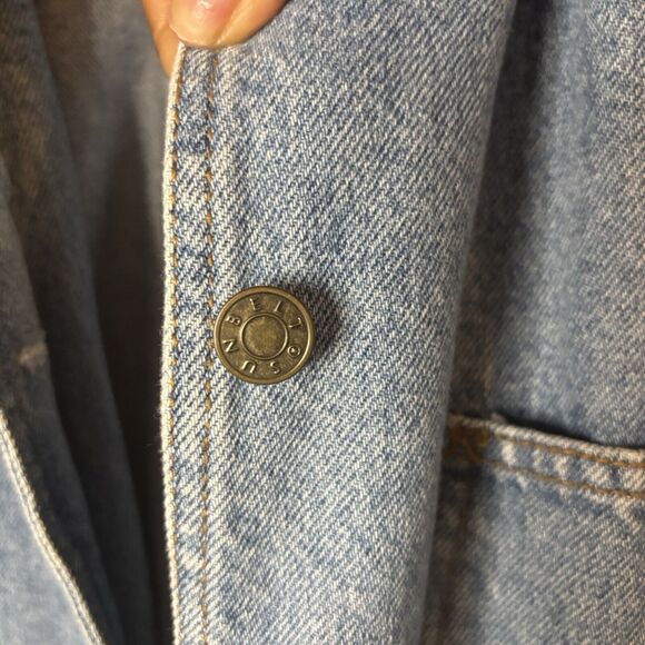 Vintage Unisex Sun Belt Denim Chore Coat Barn Field Work Jacket Size Large - Picture 4 of 13